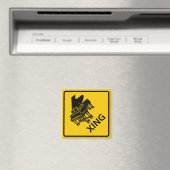 Piano Crossing Highway Signing Magnet (In Situ (Geschirrspüler))