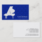 Piano Damask Visitenkarte (Vorne/Hinten)
