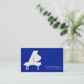 Piano Damask Visitenkarte (Stehend Vorderseite)