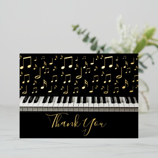 Piano Dankeschön Karte (Stehend vorne)