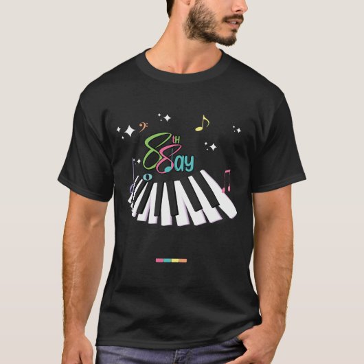 Piano Day 28 März 2024 88keys 88days T-Shirt (Vorderseite)