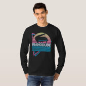 Piano Dude Keyboard Piano Retro T-Shirt (Vorne ganz)
