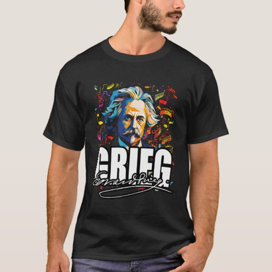 Piano Edvard Grieg T-Shirt (Vorderseite)