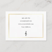 Piano elegant visitenkarte (Rückseite)