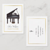 Piano elegant visitenkarte (Vorne/Hinten)