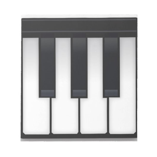 Piano Emoji Notizblock (Vorderseite)