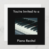 Piano-Erwägung Einladung (Vorne/Hinten)