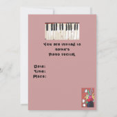 Piano Erwägung II Einladung (Rückseite)