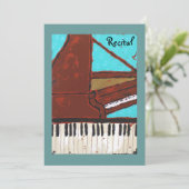 Piano Erwägungsgrund Einladung (Stehend Vorderseite)