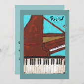 Piano Erwägungsgrund Einladung (Vorne/Hinten)