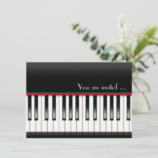 Piano Erwägungsgrund Einladung (Stehend Vorderseite)