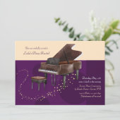 Piano Erwägungsgrund Einladung (Stehend Vorderseite)