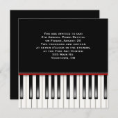 Piano Erwägungsgrund Tastatur Einladung (Vorne/Hinten)