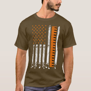Piano Flag Musician Pianist Musiker Musiker Lehrer T-Shirt