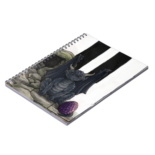 Piano Forest Dragon Notebook Notizblock (Linke Seite)