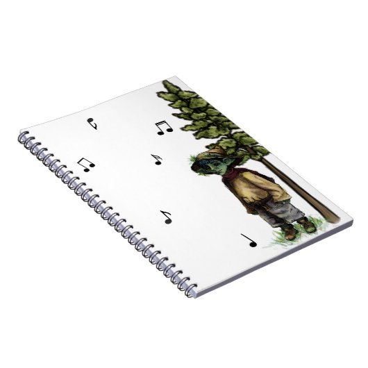 Piano Forest Notebook - Grass Goblin Notizblock (Rechte Seite)