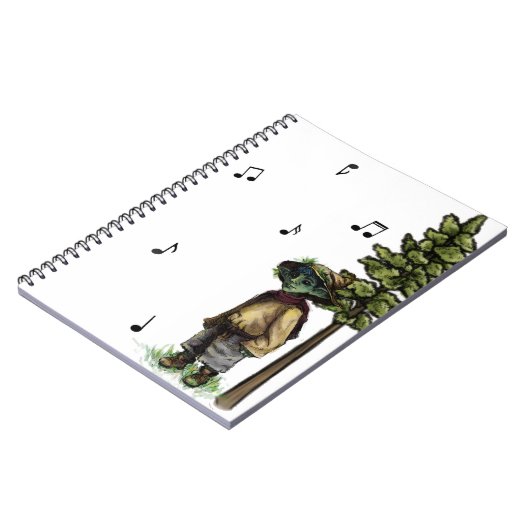 Piano Forest Notebook - Grass Goblin Notizblock (Linke Seite)