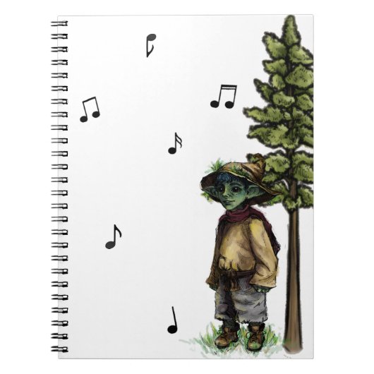 Piano Forest Notebook - Grass Goblin Notizblock (Vorderseite)