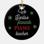 Piano-Foto-Pianist von Santa Lieblings Keramik Ornament (Vorne)