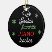 Piano-Foto-Pianist von Santa Lieblings Keramik Ornament (Links)