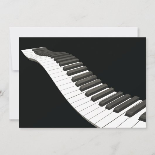 Piano führt Einladungen durch (Vorderseite)