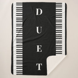 Piano führt Schwarz-weiße Musiktontastatur Sherpadecke