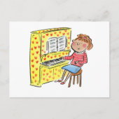 Piano Fun Postkarte (Vorderseite)