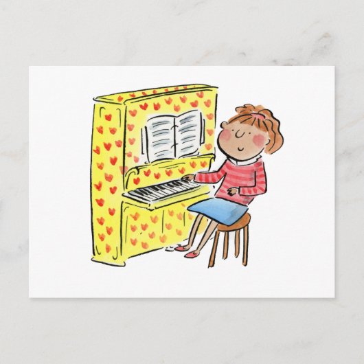 Piano Fun Postkarte (Vorderseite)