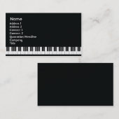 Piano - Geschäft Visitenkarte (Vorne/Hinten)