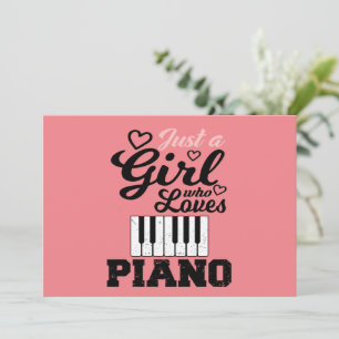 Piano Girl - Einladung