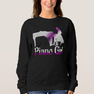 Piano Girl Musician Pianist Sweatshirt