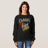 Piano Girl Pianist Sweatshirt (Vorne ganz)