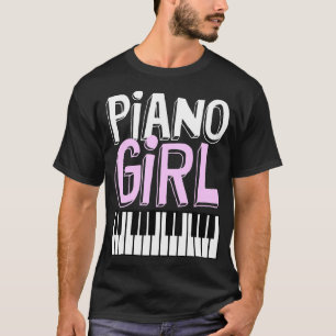 Piano Girl Pianistin Musik Klaviermusik Klaviermus T-Shirt