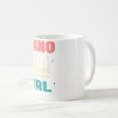 Piano Girl Piano Player Jazz Instrument Music Funn Kaffeetasse (VorderseiteRechts)