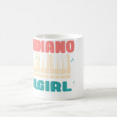 Piano Girl Piano Player Jazz Instrument Music Funn Kaffeetasse (Mittel)