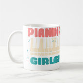 Piano Girl Piano Player Jazz Instrument Music Funn Kaffeetasse (Links)