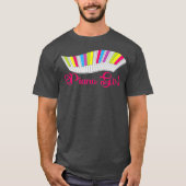 Piano Girl Piano Player Musikalischer Pianist Keyb T-Shirt (Vorderseite)