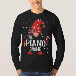 Piano Gnome Matching Family Gnome Pa T-Shirt