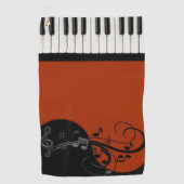 Piano Golfhandtuch (Vorderseite)