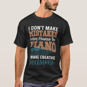 Piano Graphic Musician Keyboard Pianist Lehrer Gi T-Shirt