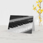 Piano Greetings Card Karte (Gelbe Blume)