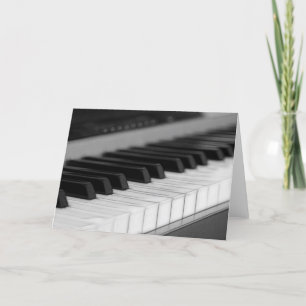 Piano Greetings Card Karte