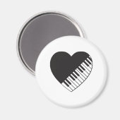 Piano Heart Magnet (Vorderseite/Rückseite)