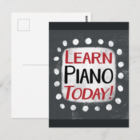 Piano Heute Postkarte (Vorne/Hinten)