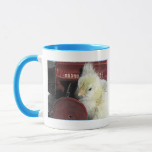 Piano-Huhn im Vintage-Look Foto Tasse