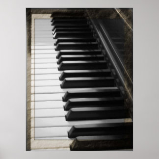 Piano im antiken Stil Poster