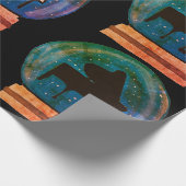 Piano in einem Schneeglobe Geschenkpapier (Ecke)