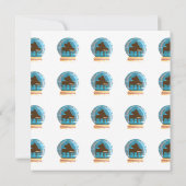 Piano in einem Schneeglobe Karte (Rückseite)