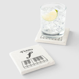 Piano ist mein Funny Piano Schlüssel Pianist Spaß Steinuntersetzer