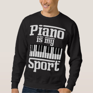Piano ist mein musikalischer Keyboard-Musiker Sweatshirt